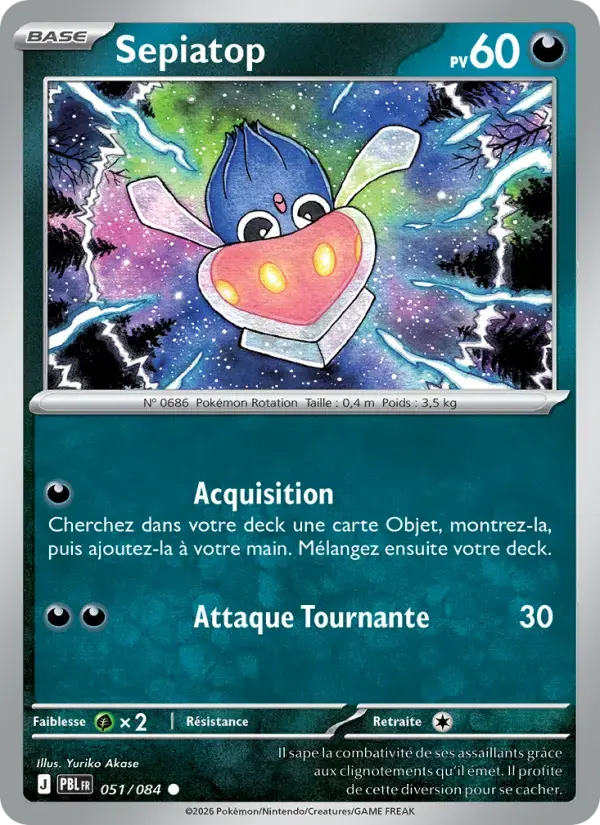 Carte Pokémon Sepiatop #051 — Nuit Noire