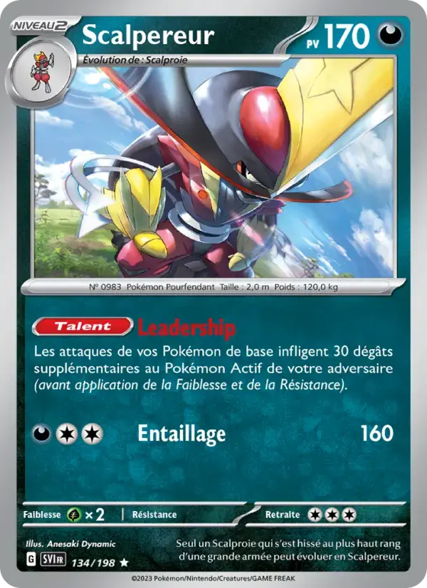 Carte Pokémon Scalpereur #134 — Écarlate et Violet