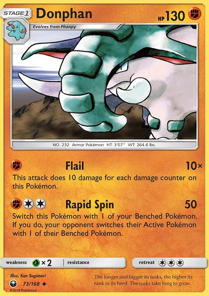 Donphan #73 — Celestial Storm