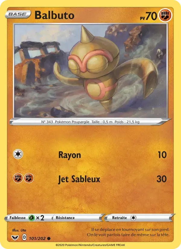 Carte Pokémon Balbuto #101 — Épée et Bouclier