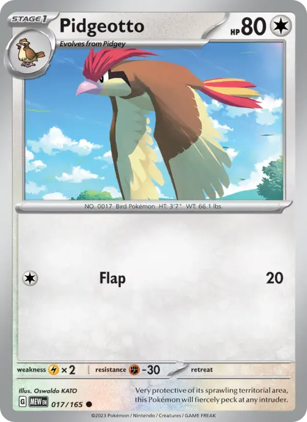Pidgeotto #017 — 151