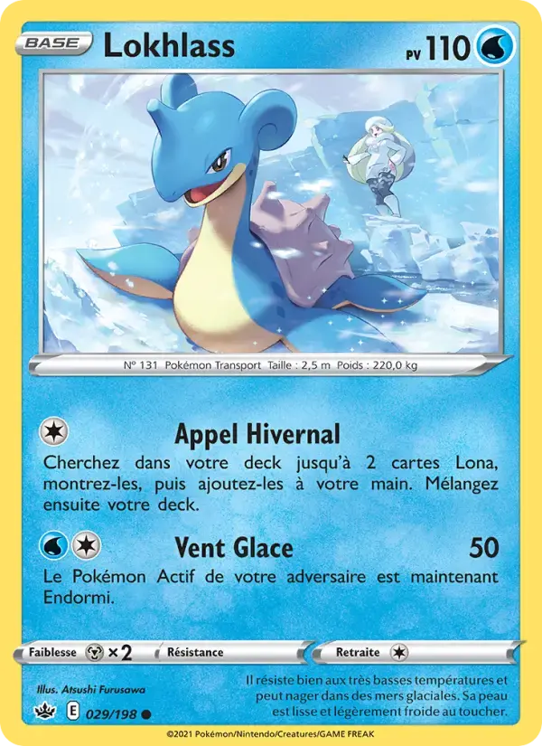 Carte Pokémon Lokhlass #29 — Règne de Glace