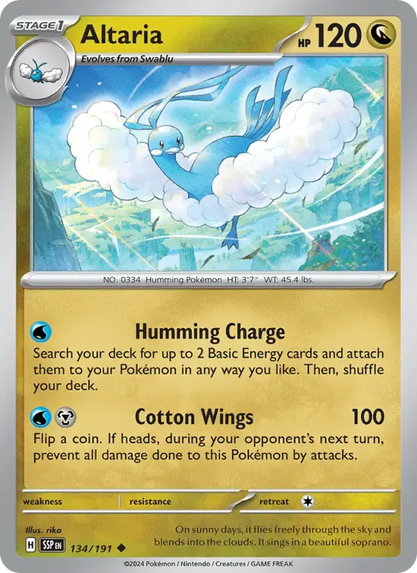 Altaria #134 — Surging Sparks
