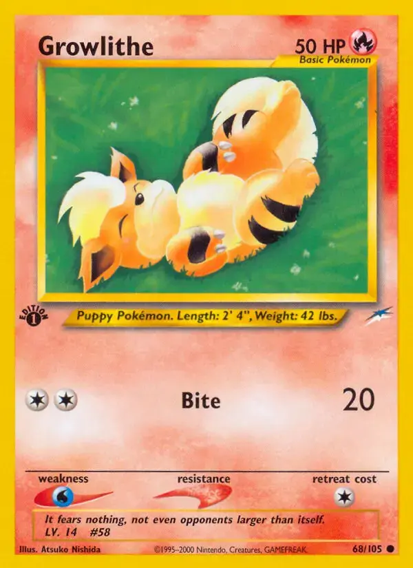 Growlithe #68 — Neo Destiny