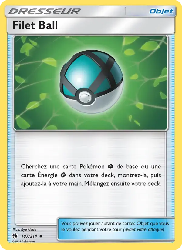 Carte Pokémon Filet Ball #187 — Tonnerre Perdu