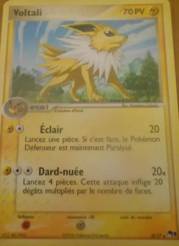 Carte Pokémon Voltali #3 — POP 3