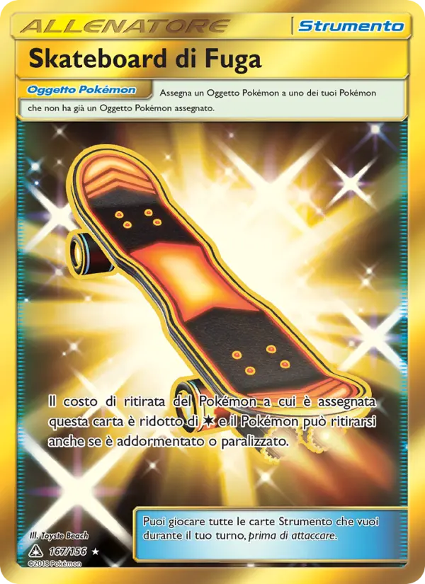 Carte Pokémon Skateboard Évasion #167 — Ultra-Prisme