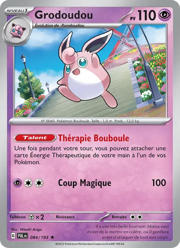Carte Pokémon Grodoudou #084 — Évolutions à Paldea