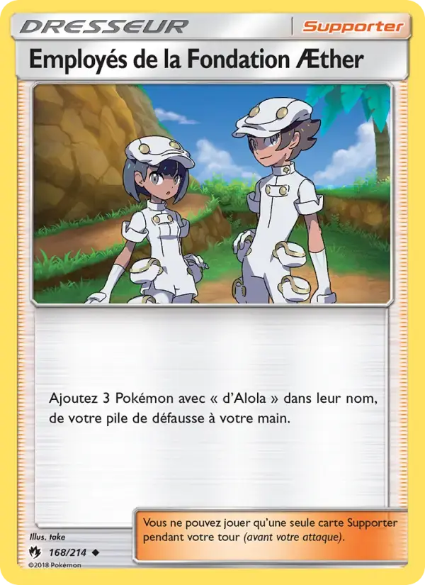 Carte Pokémon Employés de la Fondation Æther #168 — Tonnerre Perdu