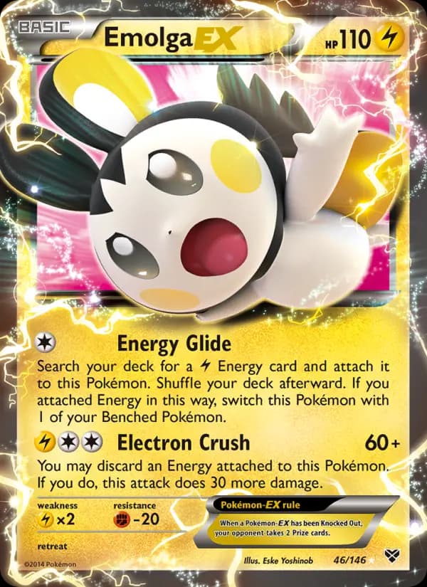 Emolga EX #46 — XY