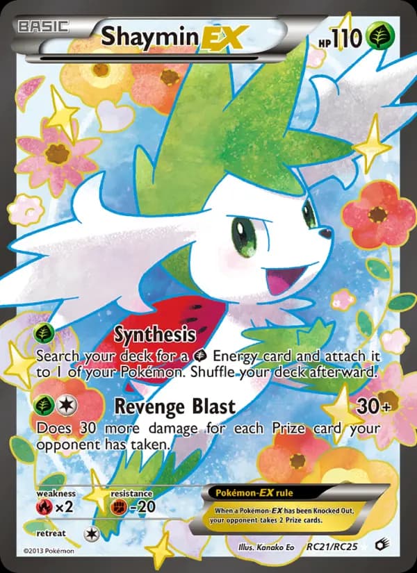 Shaymin-EX #RC21 — Legendary Treasures
