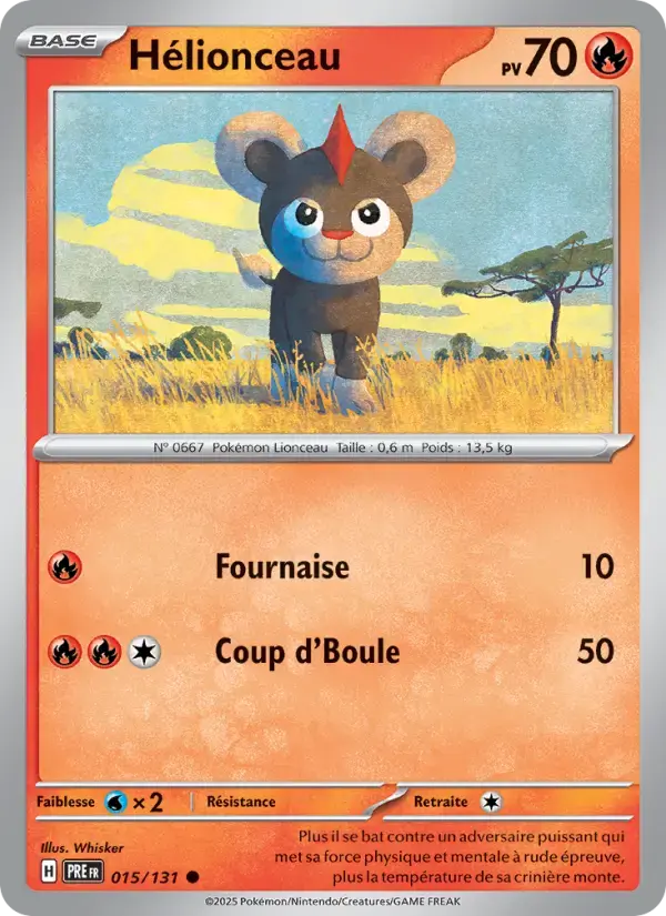 Carte Pokémon Hélionceau #015 — Évolutions Prismatiques