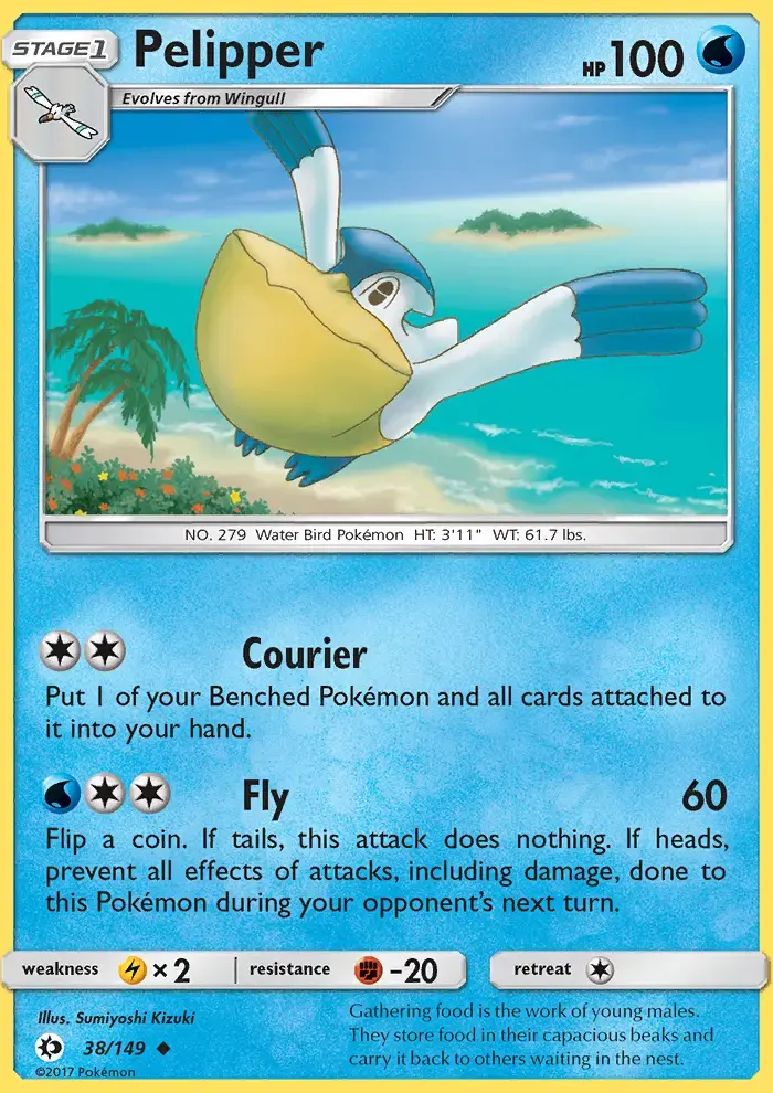 Pelipper #38 — Sun & Moon