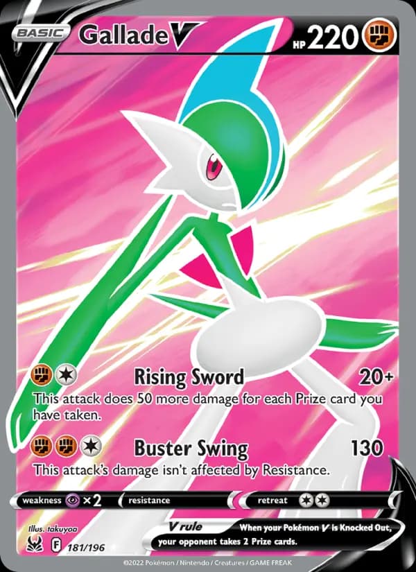 Gallade V #181 — Lost Origin