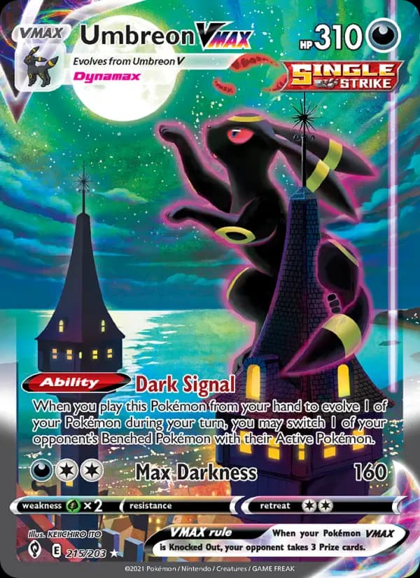 Umbreon VMAX #215 — Evolving Skies