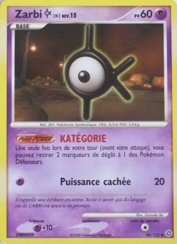 Carte Pokémon Zarbi K #68 — Merveilles Secrètes
