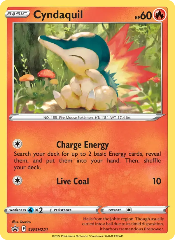 Cyndaquil #SWSH221 — Sword & Shield Promos