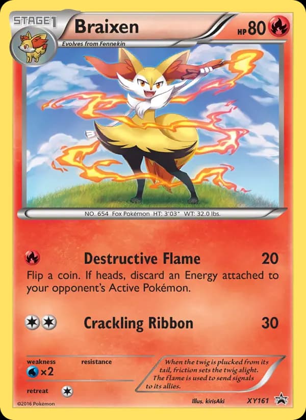 Braixen #XY161 — XY Promos