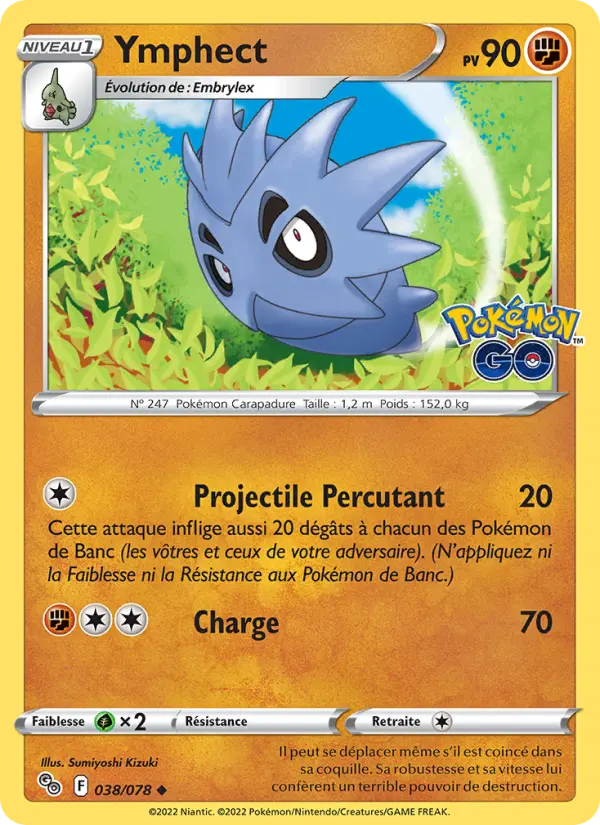 Carte Pokémon Ymphect #038 — Pokémon GO