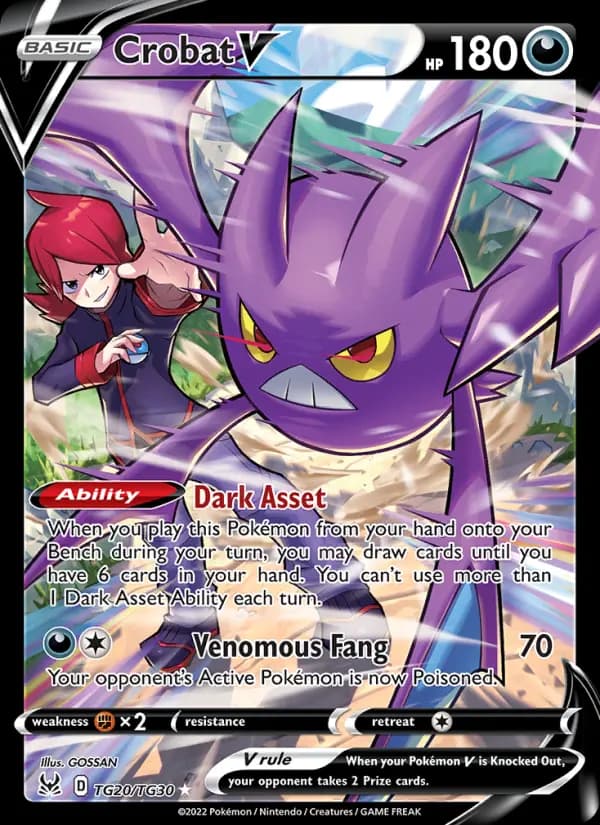 Crobat V #TG20 — Lost Origin
