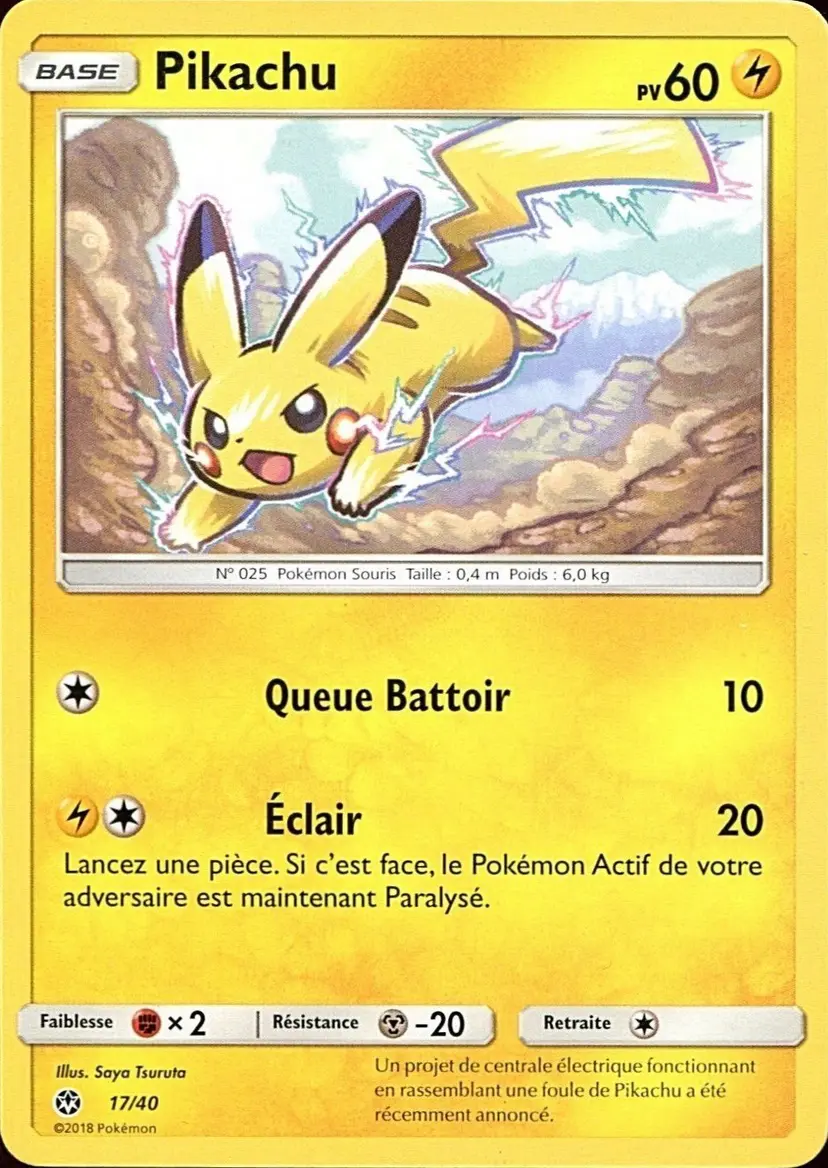 Carte Pokémon Pikachu #17 — 2018 Promo McDonald's
