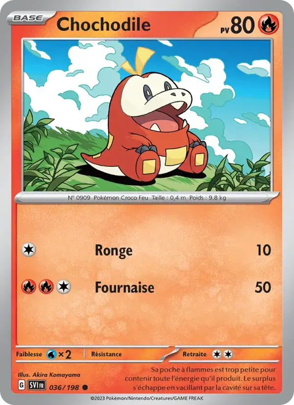 Carte Pokémon Chochodile #036 — Écarlate et Violet