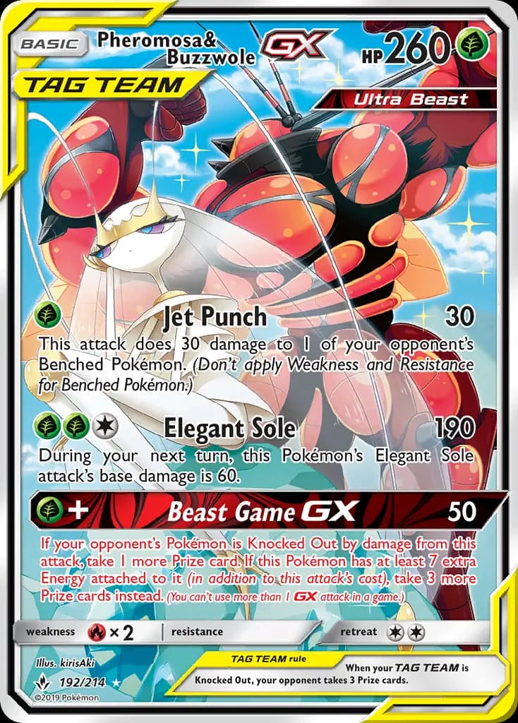 Pheromosa & Buzzwole GX #192 — Unbroken Bonds