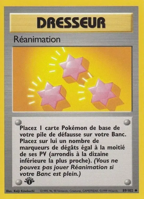 Carte Pokémon Réanimation #89 — Set de Base