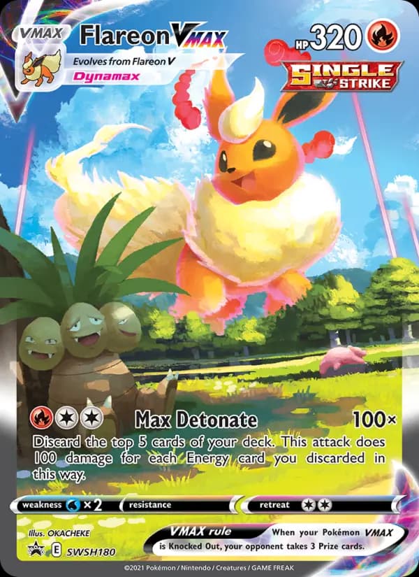 Flareon VMAX #SWSH180 — Sword & Shield Promos