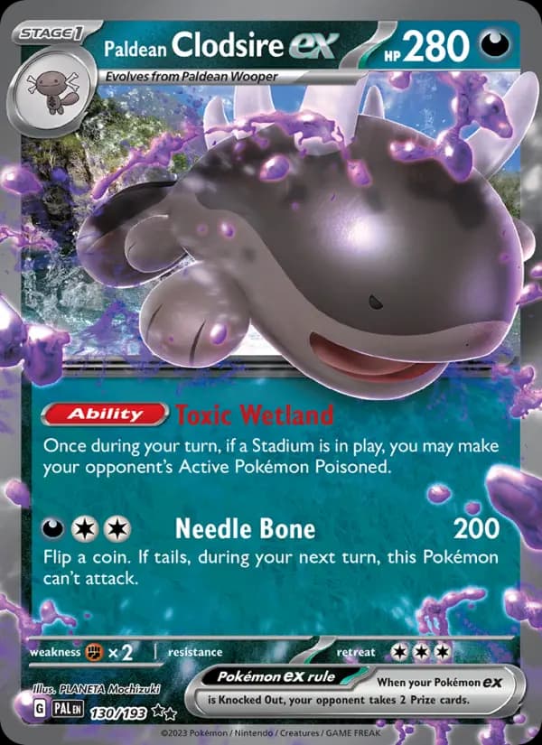 Paldean Clodsire ex #130 — Paldea Evolved