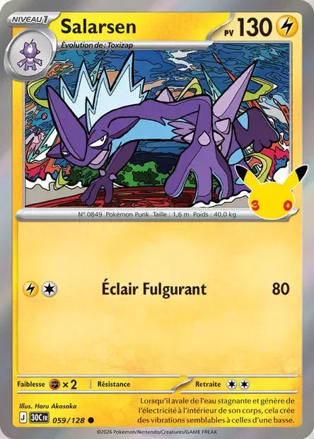 Carte Pokémon Salarsen #059 — 30ᵉ Anniversaire