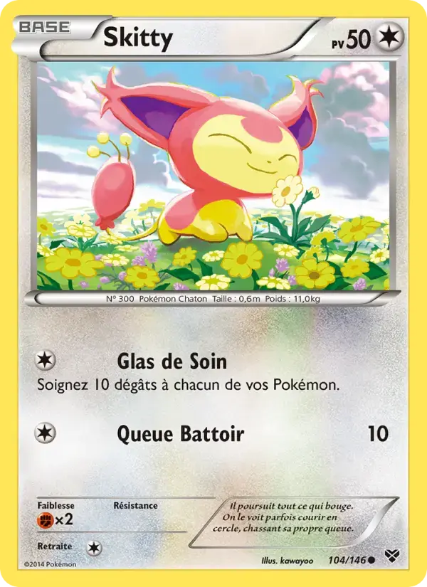 Carte Pokémon Skitty #104 — XY