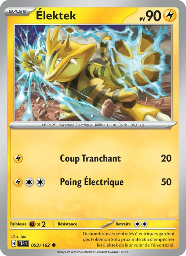 Carte Pokémon Élektek #053 — Forces Temporelles