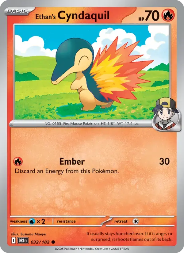 Ethan's Cyndaquil #032 — Destined Rivals