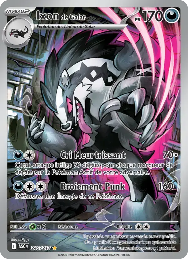 Carte Pokémon Ixon de Galar #245 — Héros Transcendants