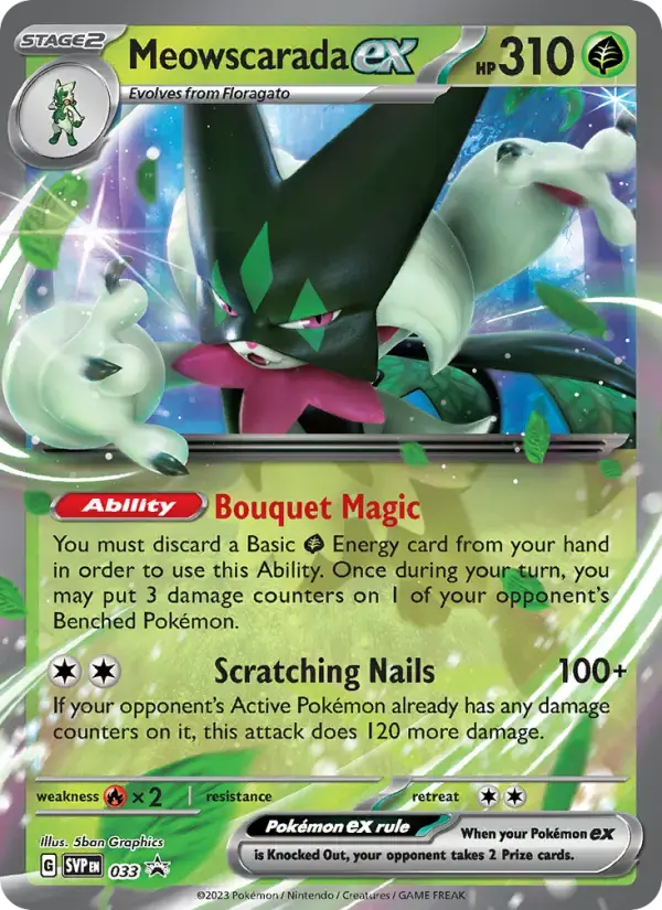 Meowscarada ex #033 — Scarlet & Violet Promos