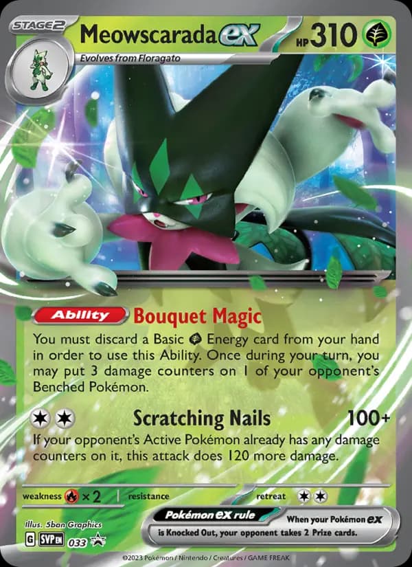Meowscarada ex #033 — Scarlet & Violet Promos