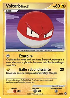 Carte Pokémon Voltorbe #81 — Tempête