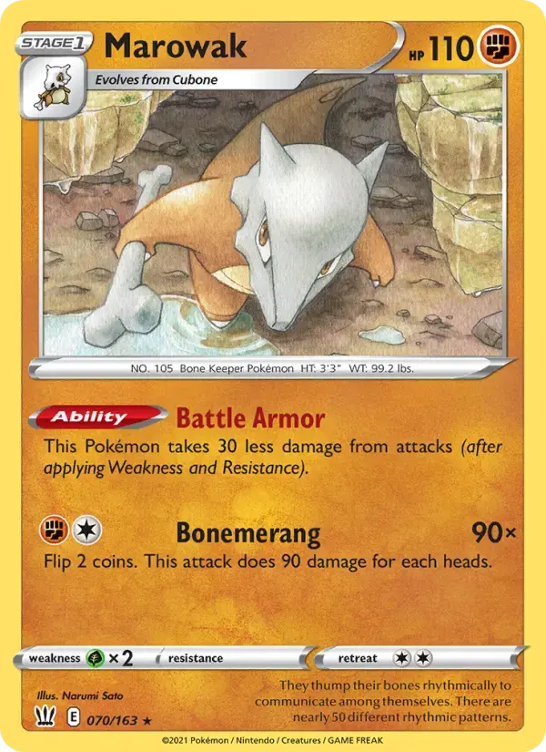 Marowak #70 — Battle Styles