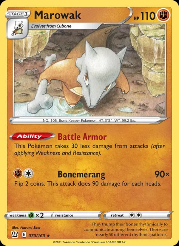 Marowak #70 — Battle Styles