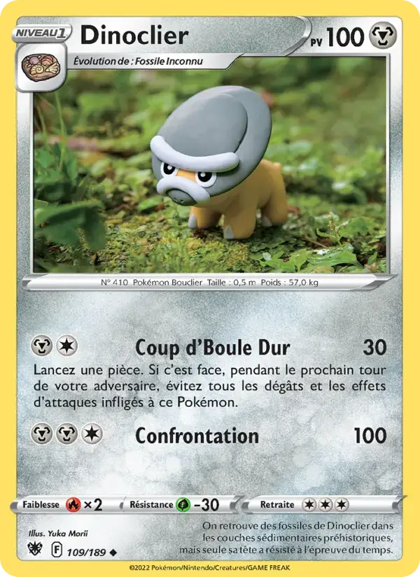 Carte Pokémon Dinoclier #109 — Astres Radieux
