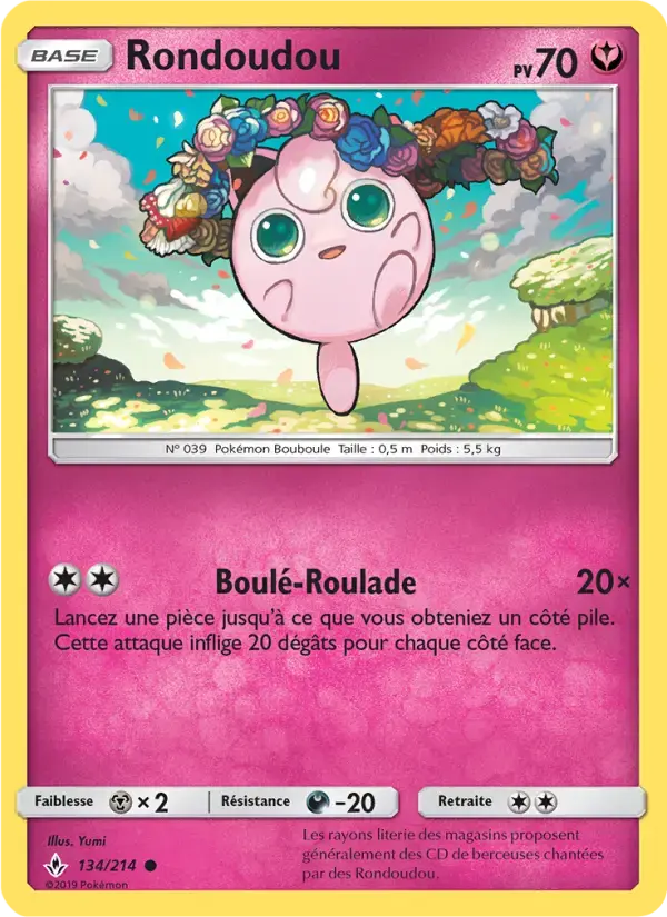 Carte Pokémon Rondoudou #134 — Alliance Infaillible
