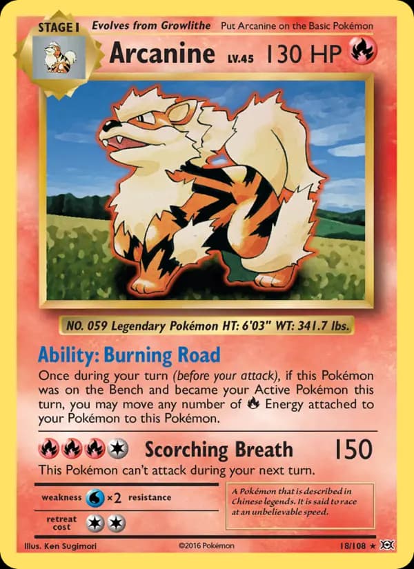 Arcanine #18 — Evolutions
