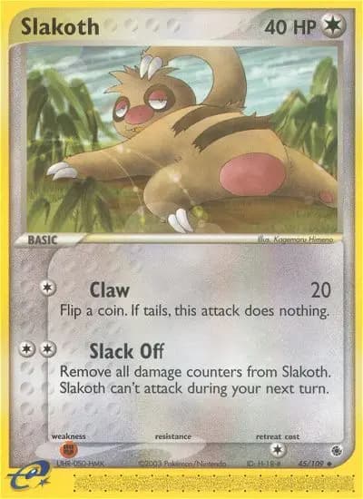 Slakoth #45 — Ruby & Sapphire