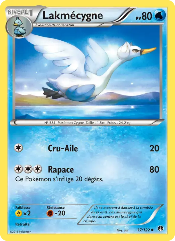 Carte Pokémon Lakmécygne #37 — Rupture Turbo