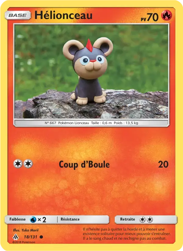 Carte Pokémon Hélionceau #18 — Lumière Interdite