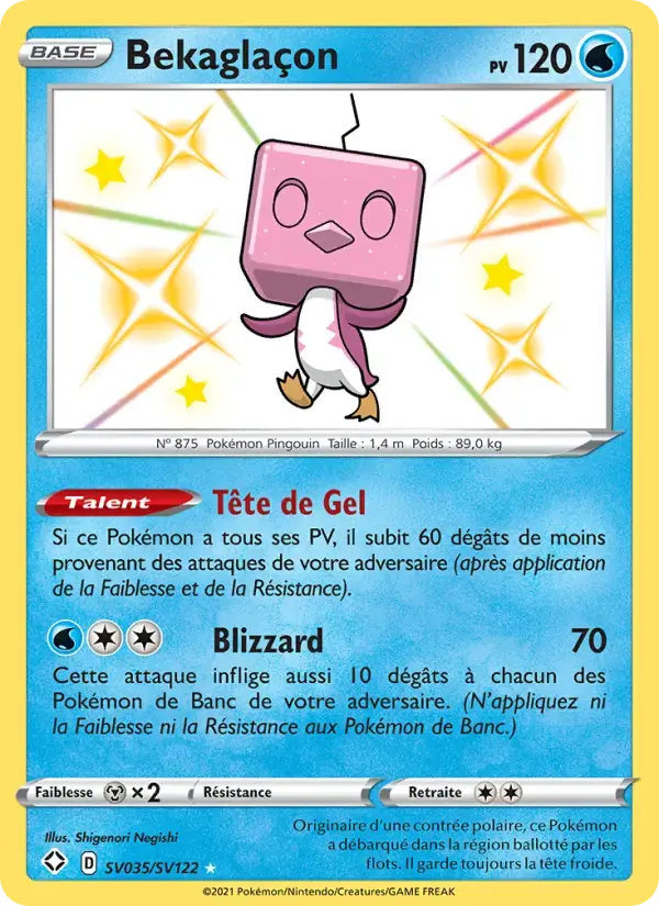 Carte Pokémon Bekaglaçon #SV035 — Destinées Radieuses