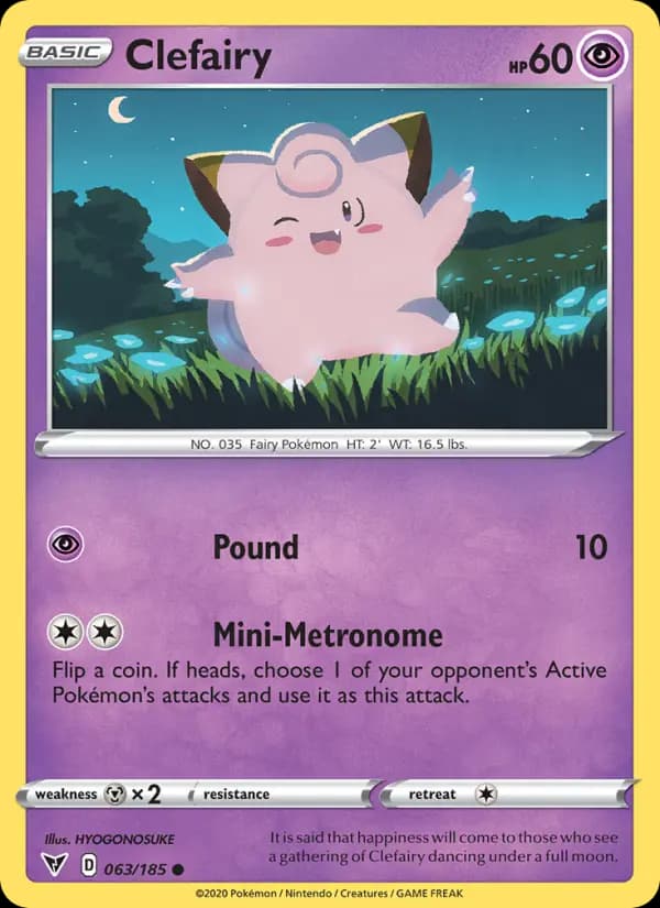 Clefairy #63 — Vivid Voltage