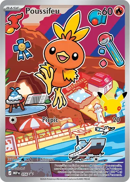 Carte Pokémon Poussifeu #056 — Promos Méga-Évolution