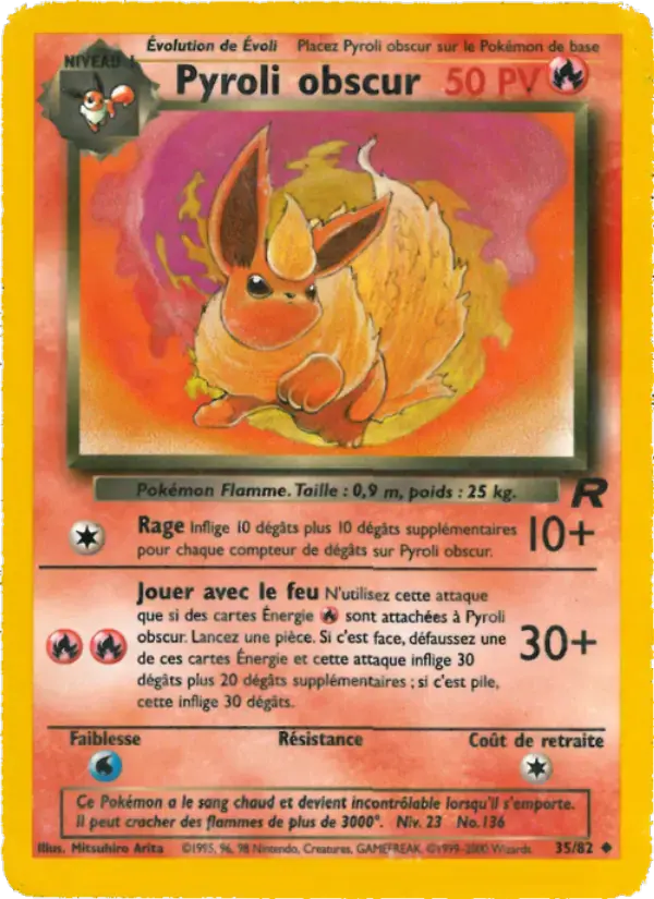 Carte Pokémon Pyroli obscur #35 — Team Rocket
